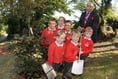 Children plant trees in memory of late Queen