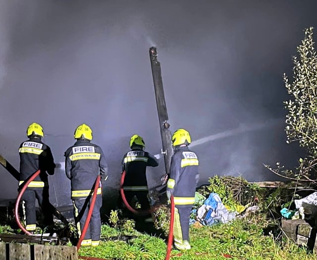 UPDATE: Pictures of fire that destroyed barn