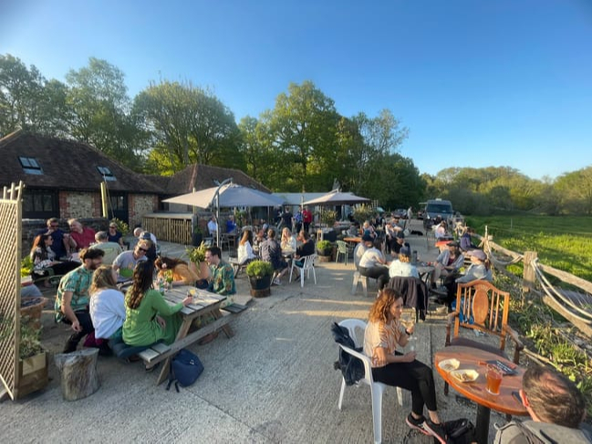 Craft Brews taproom is handily located on several popular footpaths