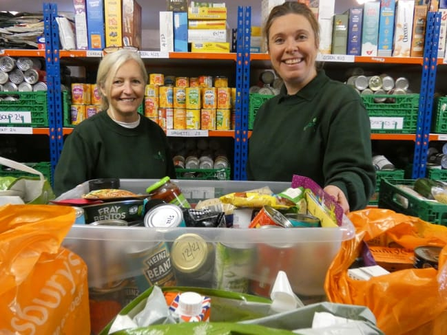 Five large plastic tubs of food for Farnham food bank was collected at last weekend’s Town match, which attracted a record crowd for a league game with fans able to watch for a food bank donation and a voucher from the Herald. “It was a very successful initiative – we were all delighted,” said Town chairman Paul Tanner.