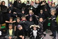 School pupils go batty for teacher’s Hallowe’en-themed wedding day