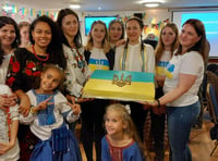 Ukrainians lay on a feast at Alton Rugby Club