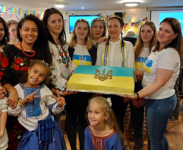 Ukrainians lay on a feast at Alton Rugby Club