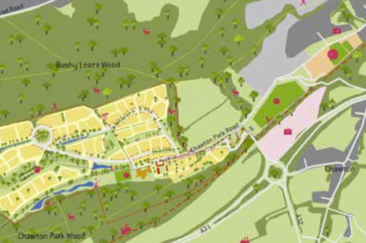 Map of Chawton Park Wood.