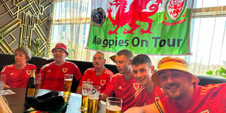 Cymru fans from Bow Street soak up the World Cup atmosphere in Qatar
