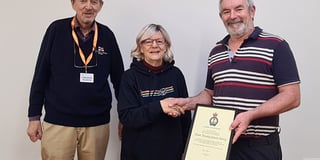 Certificate, award and a boost for the RNLI