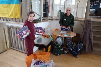 Farnham Foodbank is chock-a-block with festive donations thanks to Immy, aged eight!