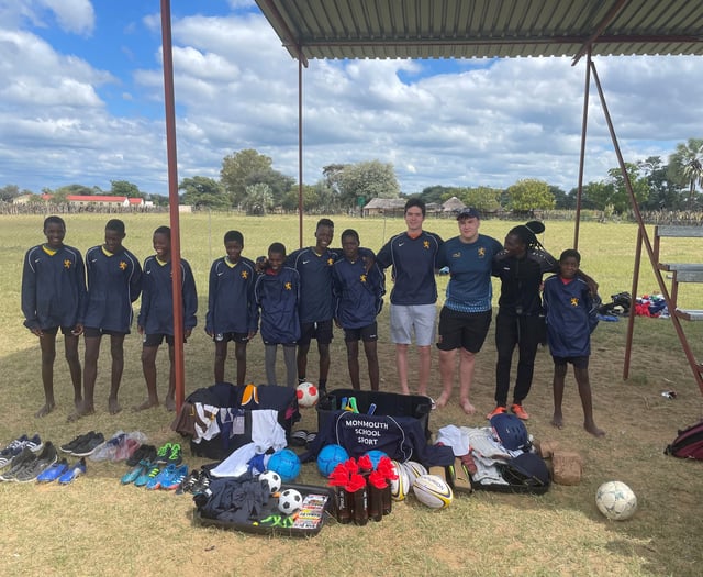 Students play Santa with sport gear gifts for Lions