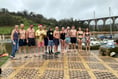 Swimmers braved the cold for Christmas day dip