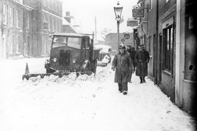 Downing Street, Farnham, on New Year's Day in 1951