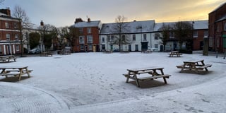 Blanket of snow over Crediton