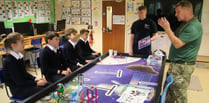 Royal Navy and Royal Marines put on STEM workshop at Hindhead school