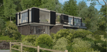 New plans to re-build Lower Bourne's 'shipping container' house