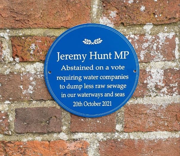 Letter: Jeremy Hunt is a hypocrite on river sewage – Haslemere Labour