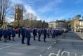 Air Cadets parade the town streets