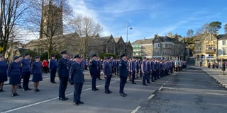 Air Cadets parade the town streets