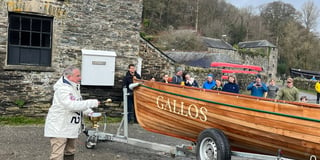 Bird’s boat blessed as it joins Cotehele Quay