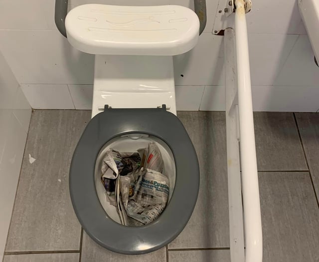 Peel toilets vandalized