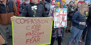 Gallery: asylum seeker protest in Cornwall