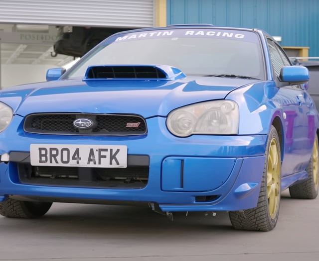 TV star Hammond’s Subaru returns to its true blue livery colour