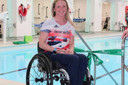 Paralympian opens new school pool at Treloar's in Alton