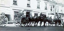 Horses and soldiers in Alton High Street