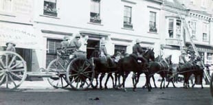 Horses and soldiers in Alton High Street