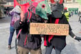 Teignbridge Extinction Rebellion team in Exeter Biodiversity protest