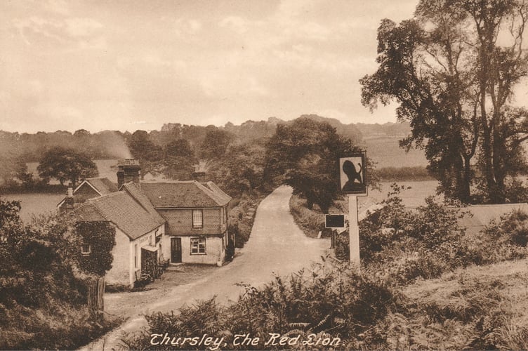 The Red Lion at Thursley where an unfortunate seafarer met his murderers in 1786