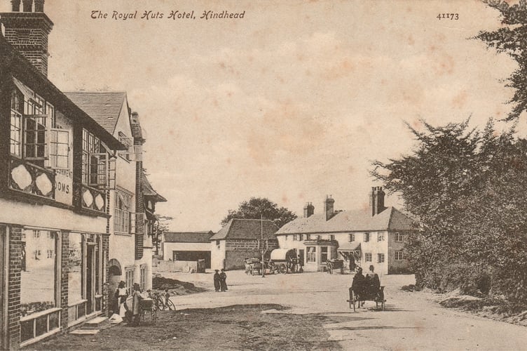 The Royal Huts Hotel at Hindhead as featured on a 1906 postcard