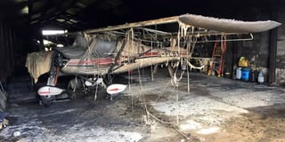 Aviation club devastated by fire damage to hangar