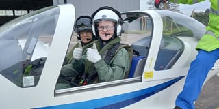 Cadets take to skies with ex-NATO chief