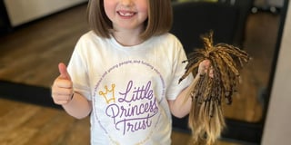 Daisy gets hair cut for charity