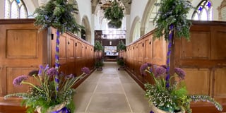 Church bursting with floral colour and scent for Coronation