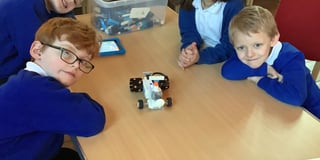 Skills tested with robot building class