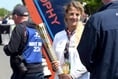 The Baton of Hope makes an appearance at the TT races