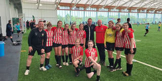 Ross Juniors FC girls meet Stuart ‘Pyscho’ Pearce at England HQ