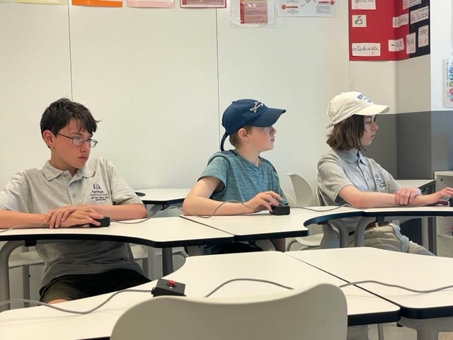 Eyes on the prize! FHES History Bowl team members tackle a tough question during their European Championship bid in Barcelona