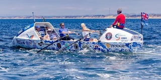 Oarsome 60th for River Wye rower - in middle of Pacific!