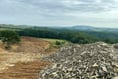 Land near Looe is being leveled for agricultural activity