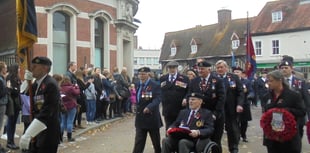 Final salute Petersfield’s Royal British Legion former standard bearer