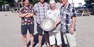 Rolling Clones won Crediton Twinning annual boules competition
