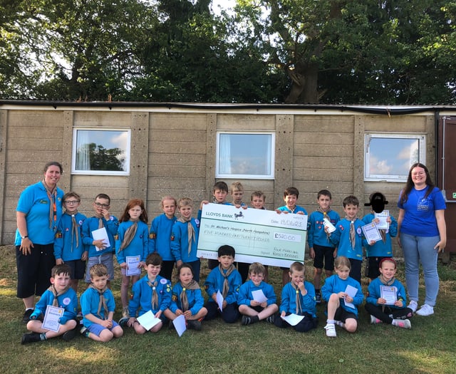 Four Marks and Ropley Willows Beavers raise £520 in sponsored walk