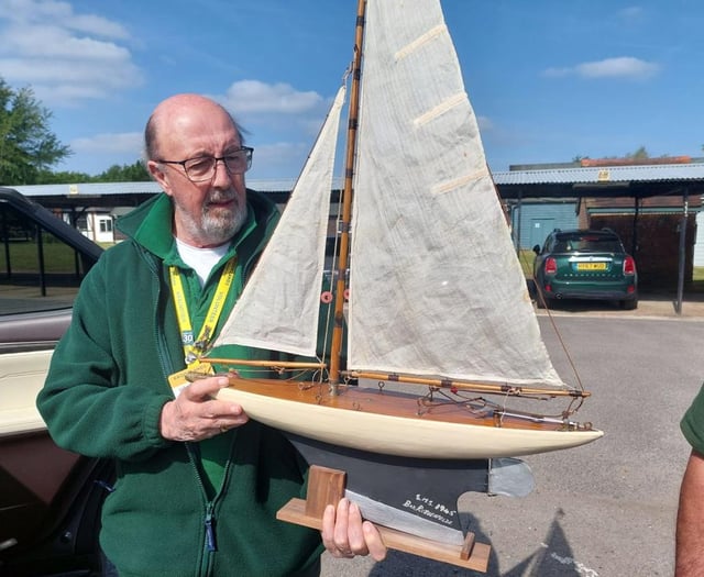 Model yacht built by German POWs among recent repair cafe successes