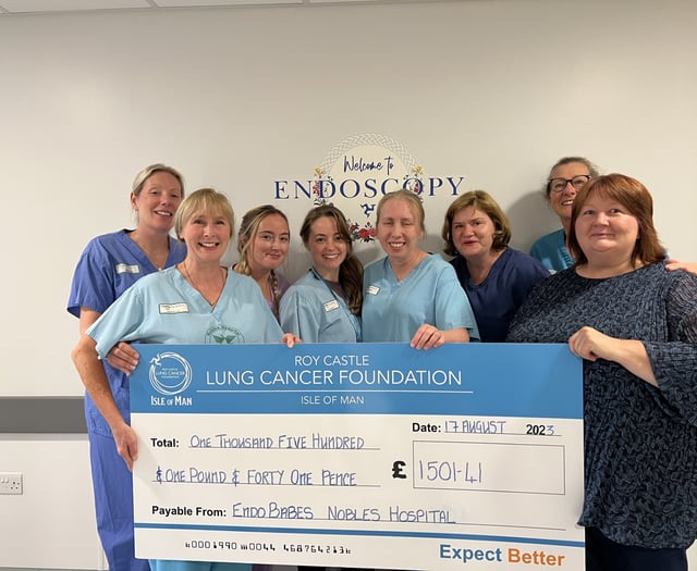 Nurses raise funds for lung cancer charity