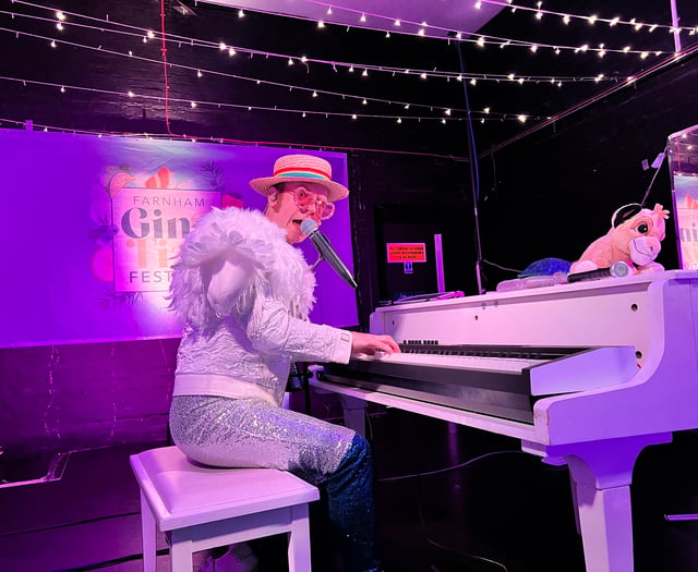 Watch: Young Elton dazzles at last weekend's Gin and Fizz Festival