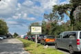 Traffic tailbacks after serious accident on A386 at Roborough Down