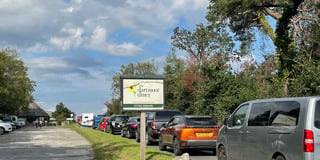 Traffic tailbacks after serious accident on A386 at Roborough Down
