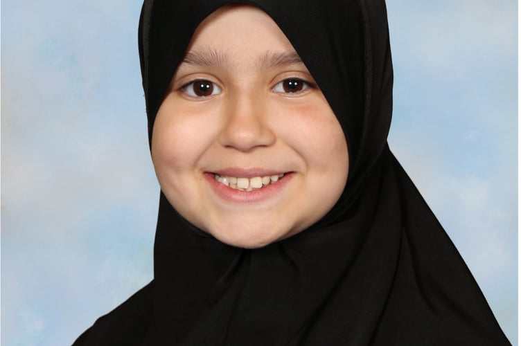 Sara Sharif's school photo, released by Surrey Police this week to aid its investigation into her untimely death in August