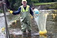 Crickhowell has a quacking time at duck race!